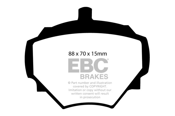 Stabdžių kaladėlės EBC "Ultimax" DP182