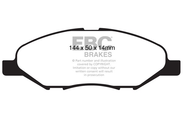 Stabdžių kaladėlės EBC "Ultimax" DP1832