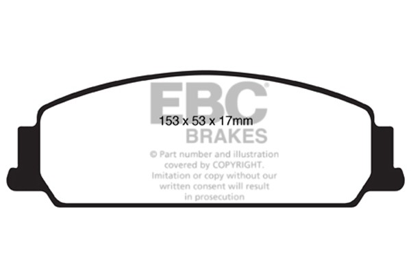 Stabdžių kaladėlės EBC "Ultimax" DP1833