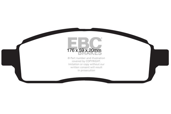 Stabdžių kaladėlės EBC "Ultimax" DP1843