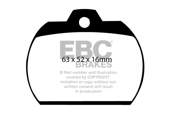 Stabdžių kaladėlės EBC "Ultimax" DP184