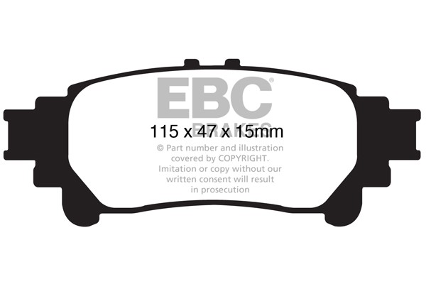 Stabdžių kaladėlės EBC "Ultimax" DP1850