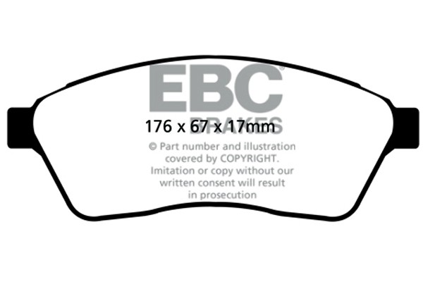Stabdžių kaladėlės EBC "Ultimax" DP1859