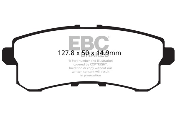 Stabdžių kaladėlės EBC "Ultimax" DP1876