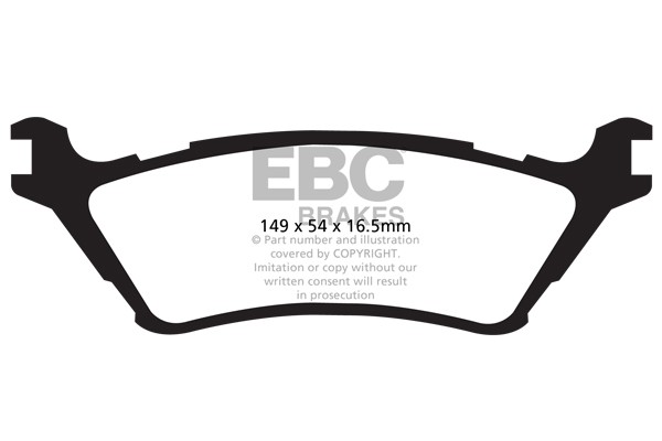 Stabdžių kaladėlės EBC "Ultimax" DP1891