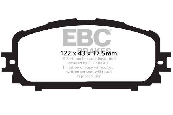 Stabdžių kaladėlės EBC "Ultimax" DP1897