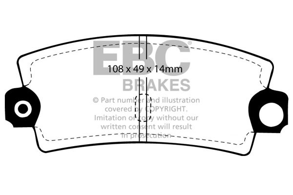 Stabdžių kaladėlės EBC "Ultimax" DP189