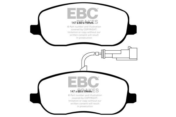 Stabdžių kaladėlės EBC "Ultimax" DP1906