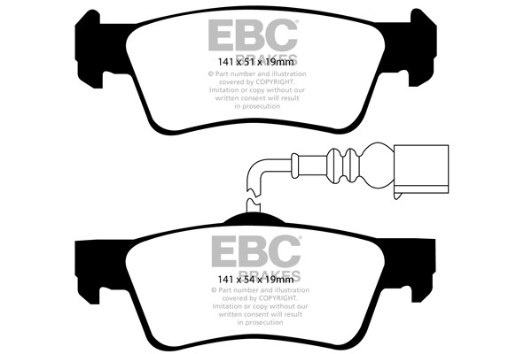 Stabdžių kaladėlės EBC "Ultimax" DP1907