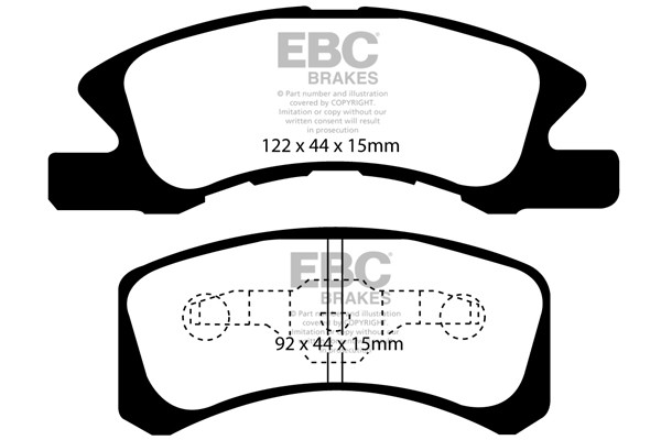 Stabdžių kaladėlės EBC "Ultimax" DP1915