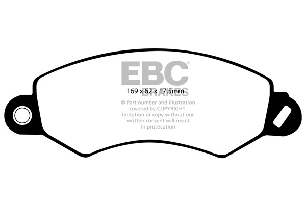 Stabdžių kaladėlės EBC "Ultimax" DP1919