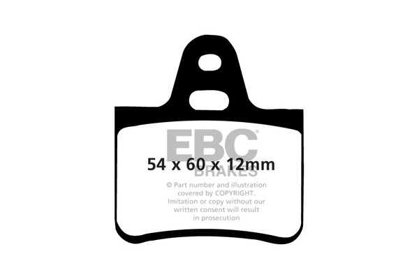 Stabdžių kaladėlės EBC "Ultimax" DP191