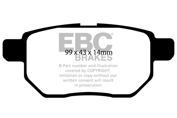 Stabdžių kaladėlės EBC "Ultimax" DP1947