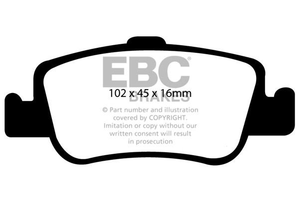 Stabdžių kaladėlės EBC "Ultimax" DP1949