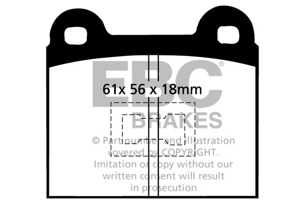 Stabdžių kaladėlės EBC "Ultimax" DP194
