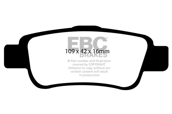 Stabdžių kaladėlės EBC "Ultimax" DP1952
