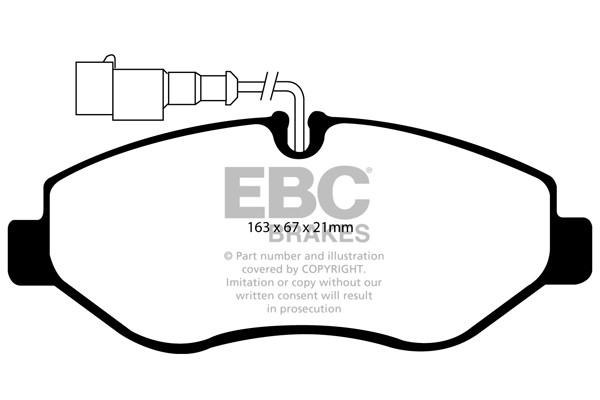 Stabdžių kaladėlės EBC "Ultimax" DP1956