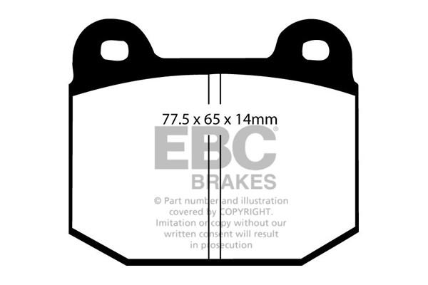 Stabdžių kaladėlės EBC "Ultimax" DP197/2
