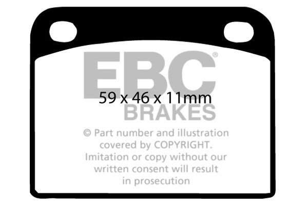 Stabdžių kaladėlės EBC "Ultimax" DP217