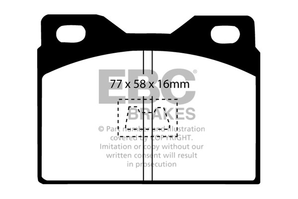 Stabdžių kaladėlės EBC "Ultimax" DP220