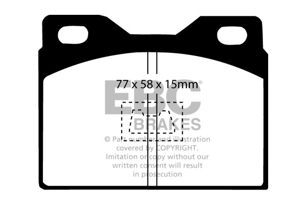 Stabdžių kaladėlės EBC "Ultimax" DP220/3
