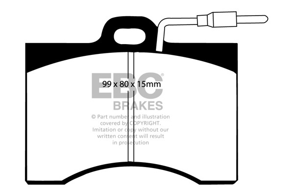 Stabdžių kaladėlės EBC "Ultimax" DP221