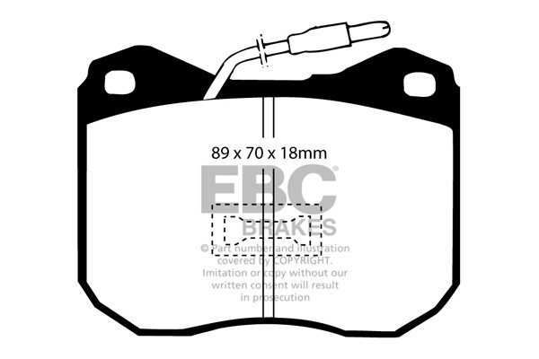 Stabdžių kaladėlės EBC "Ultimax" DP239