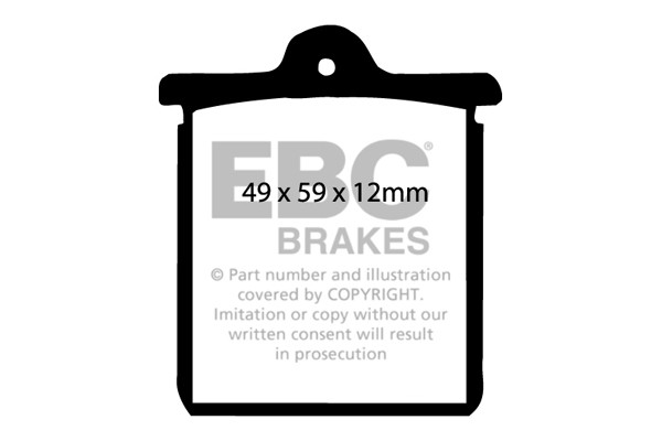 Stabdžių kaladėlės EBC "Ultimax" DP244