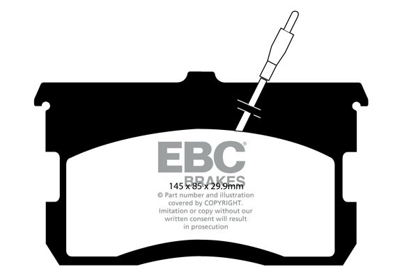 Stabdžių kaladėlės EBC "Ultimax" DP257