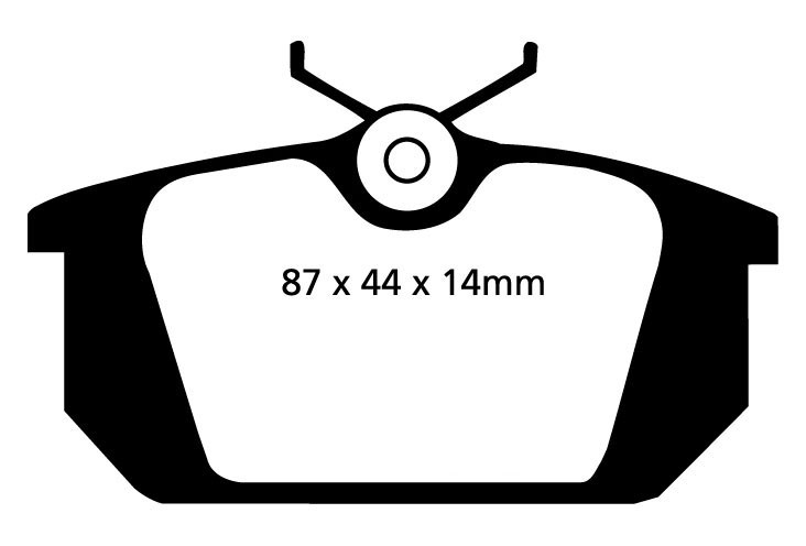 Stabdžių kaladėlės EBC "Greenstuff" DP2596