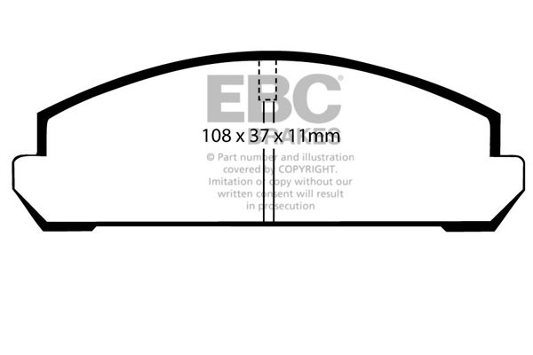Stabdžių kaladėlės EBC "Ultimax" DP265