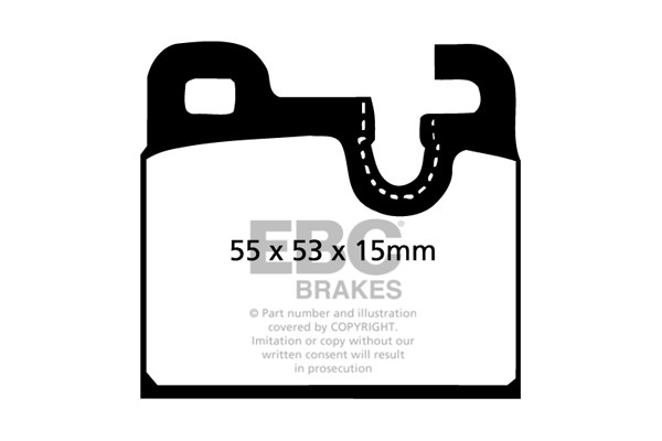 Stabdžių kaladėlės EBC "Ultimax" DP283