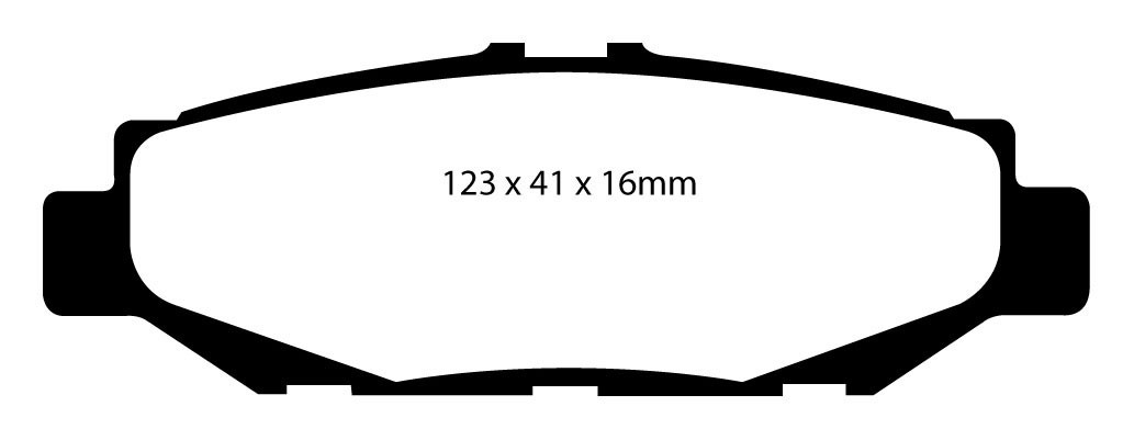 Stabdžių kaladėlės EBC "Greenstuff" DP2848