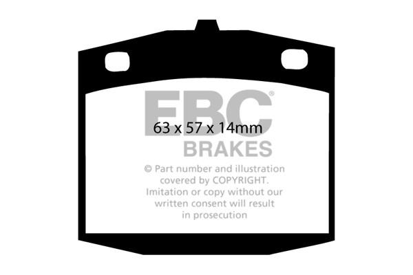 Stabdžių kaladėlės EBC "Ultimax" DP286