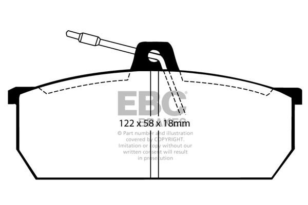 Stabdžių kaladėlės EBC "Ultimax" DP297