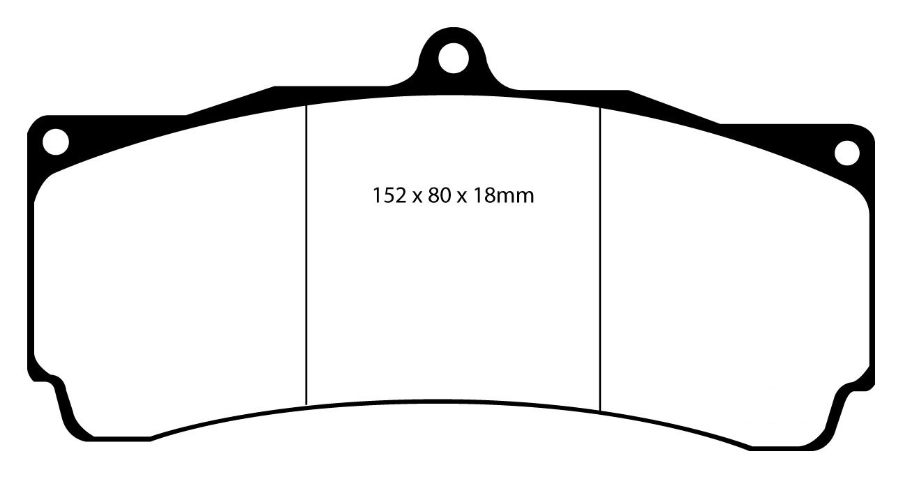 Stabdžių kaladėlės EBC "Redstuff" DP3006C