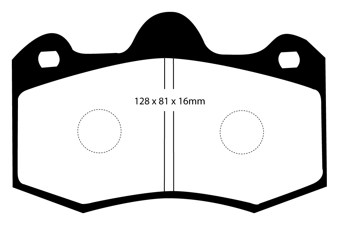 Stabdžių kaladėlės EBC "Redstuff" DP3036C