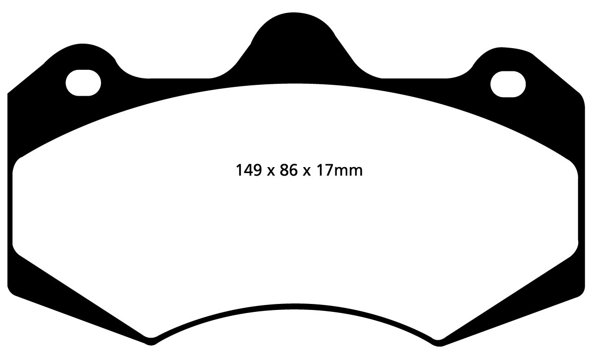 Stabdžių kaladėlės EBC "Redstuff" DP3042C