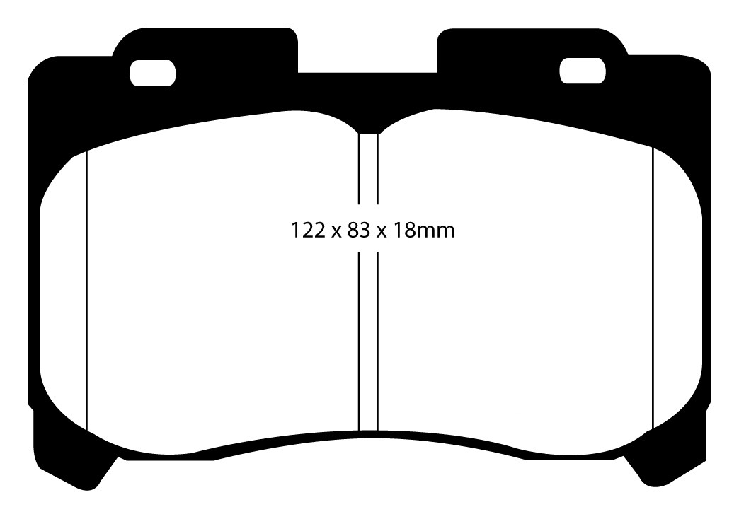Stabdžių kaladėlės EBC "Redstuff" DP31004C