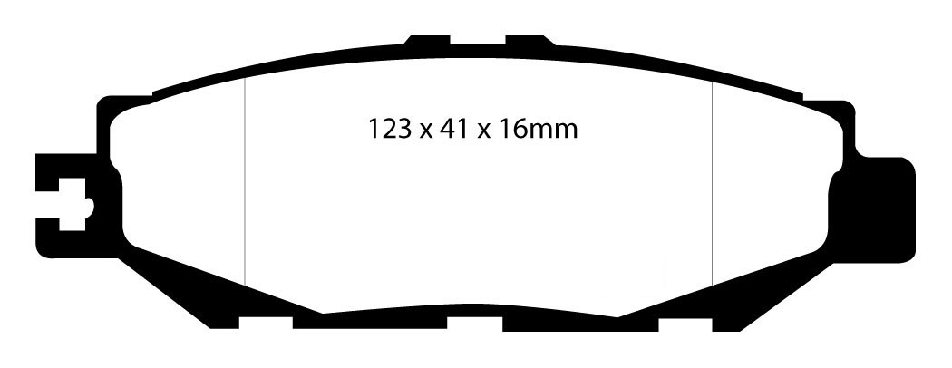 Stabdžių kaladėlės EBC "Redstuff" DP31008C