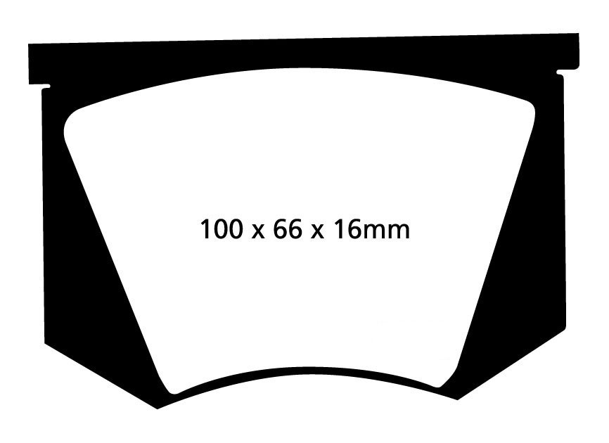 Stabdžių kaladėlės EBC "Redstuff" DP3100C