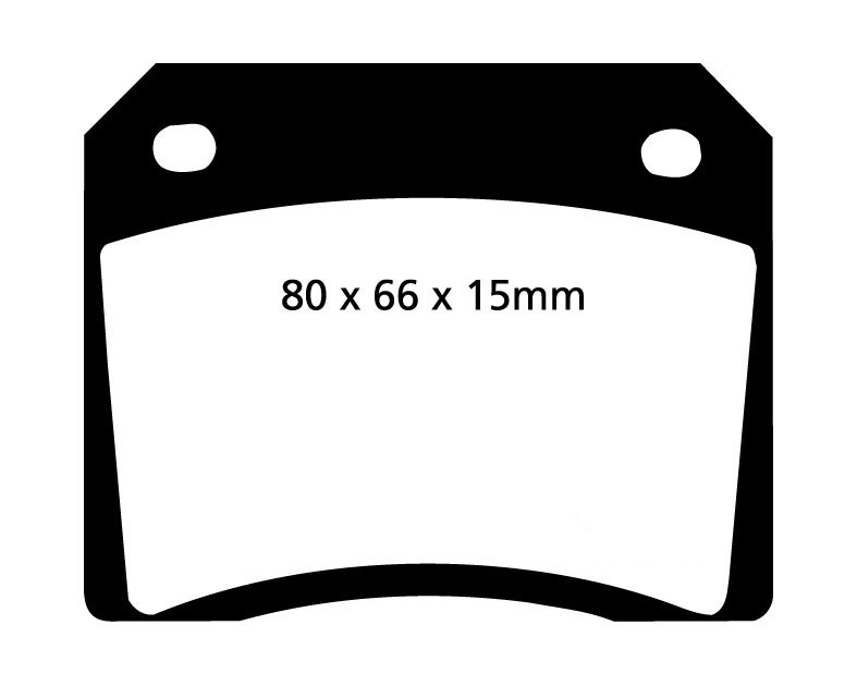 Stabdžių kaladėlės EBC "Redstuff" DP3101C