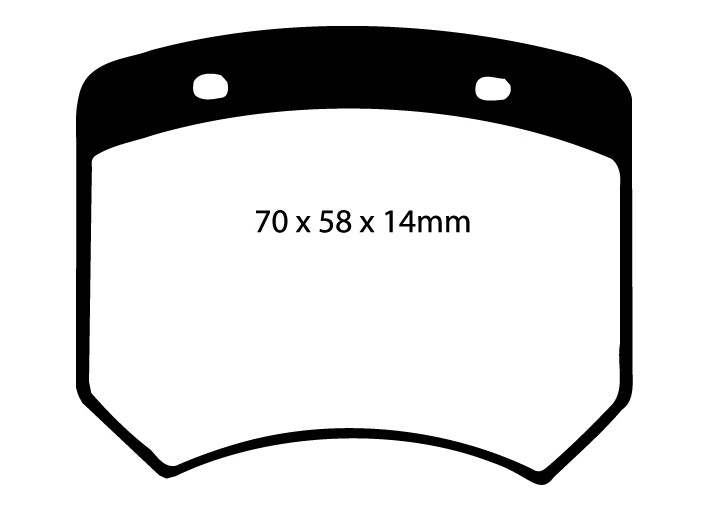 Stabdžių kaladėlės EBC "Redstuff" DP3102C