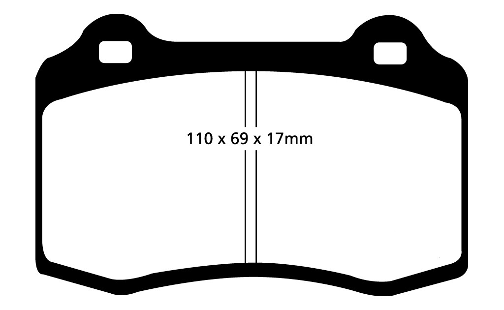 Stabdžių kaladėlės EBC "Redstuff" DP31031C