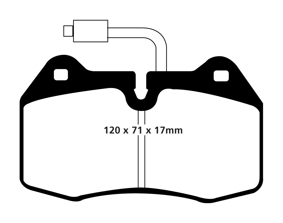 Stabdžių kaladėlės EBC "Redstuff" DP31032/2C