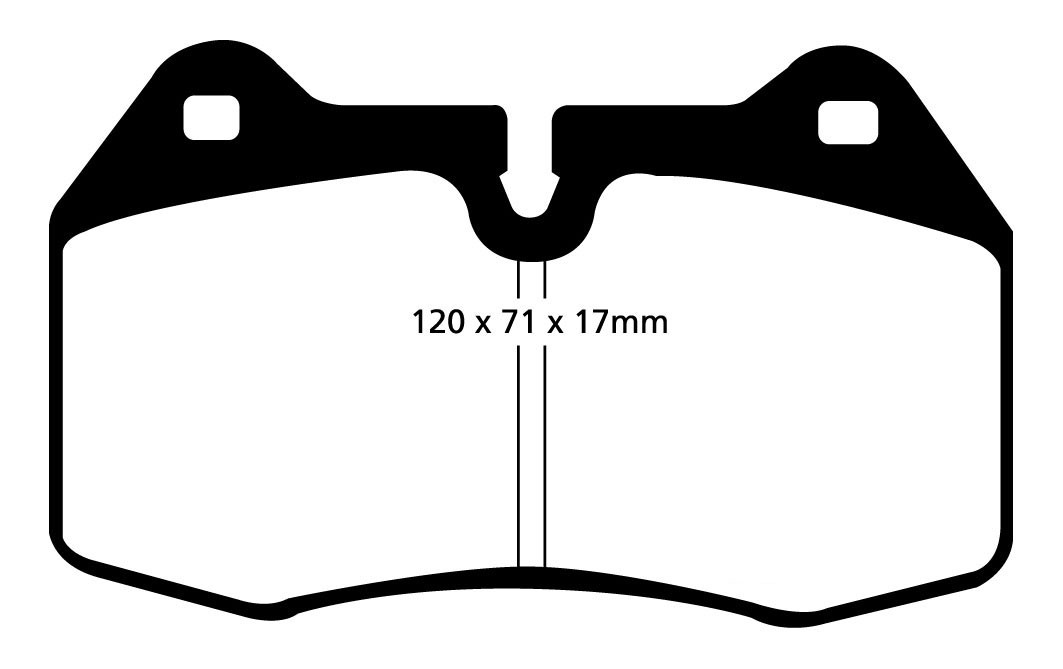 Stabdžių kaladėlės EBC "Redstuff" DP31032C