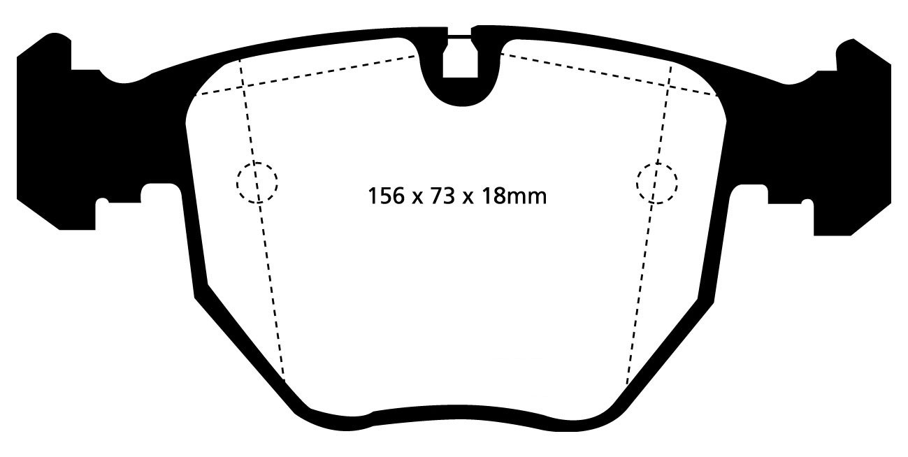 Stabdžių kaladėlės EBC "Redstuff" DP31036C