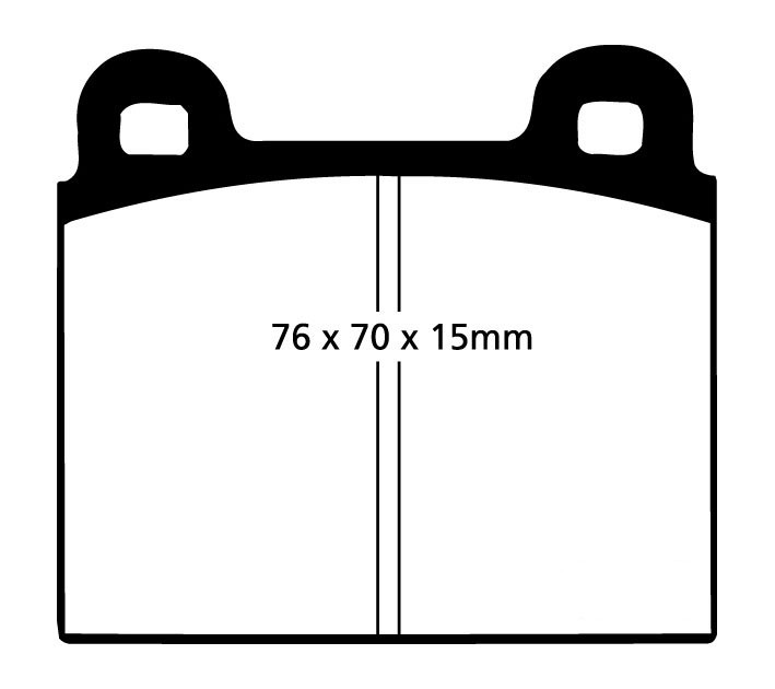 Stabdžių kaladėlės EBC "Redstuff" DP3103C