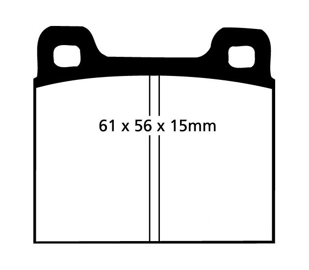 Stabdžių kaladėlės EBC "Redstuff" DP3104C