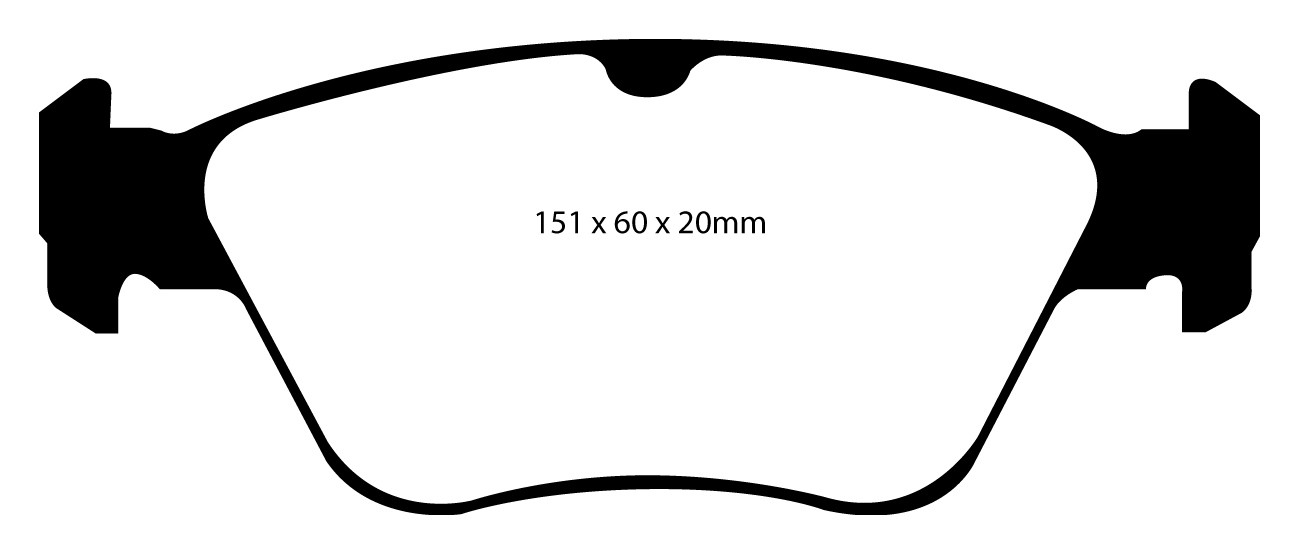 Stabdžių kaladėlės EBC "Redstuff" DP31055C